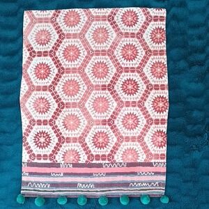 Anthropologie Kitchen Towel With Pompons